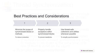 Synchronization of Threads: Connecting Threads in Java | PPTX ...