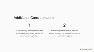 Synchronization of Threads: Connecting Threads in Java | PPTX