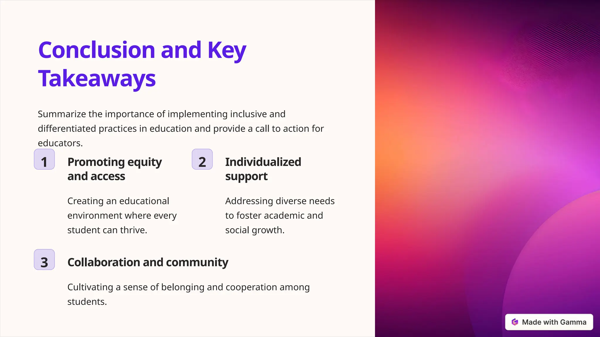 inclusion and differentiation in th. ppt | PPTX