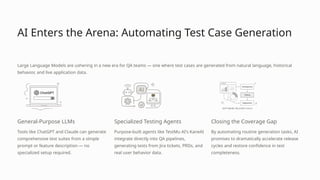 Test Case Design for AI Systems – Rethinking QA for Intelligent ...
