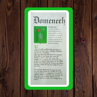 ¿Qué signfica Domenech?