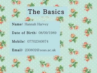 Hannah Harvey | PPT
