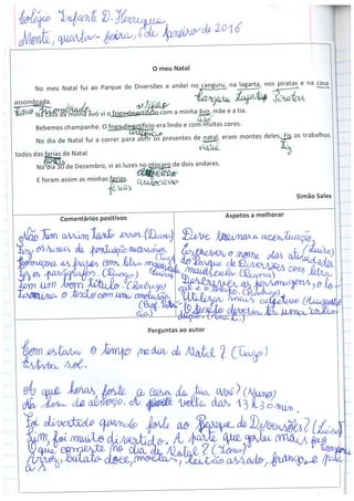Trabalho de Texto - O meu Natal parte 2