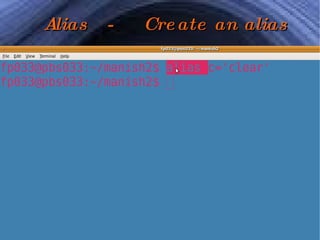 Alias  -  Create an alias 