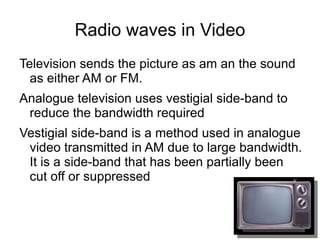 In telecommunications and signal processing FM varies its frequency to send information over a carrier wave.