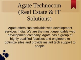 Corporate profile



                    Agate Technocom
 