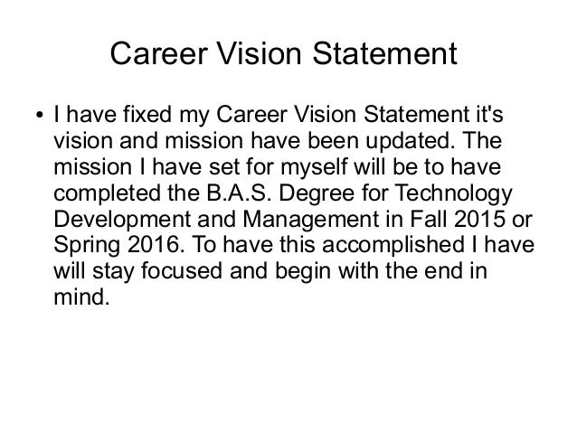career vision statement rome fontanacountryinn com career vision statement