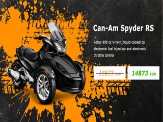 Profita de promotia Can-Am Spyder