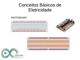 Conceitos Básicos de
Eletricidade
PROTOBOARD
 