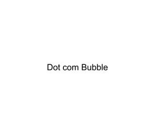 Dot com Bubble
 