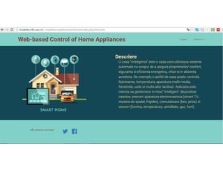 Web-based Control of Home Appliances