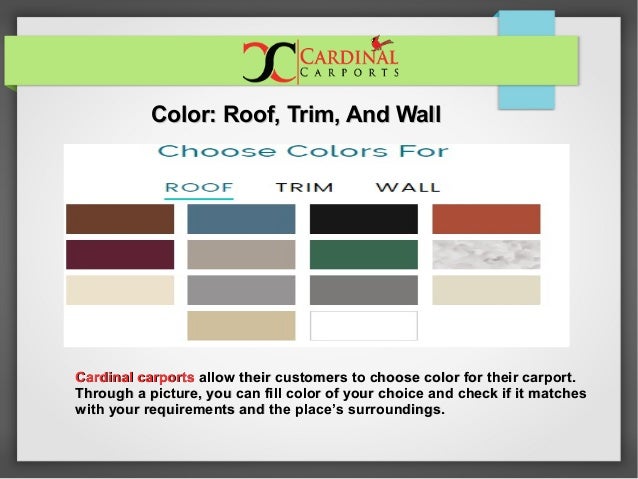 Metal Carport Color Charts The Carport Company