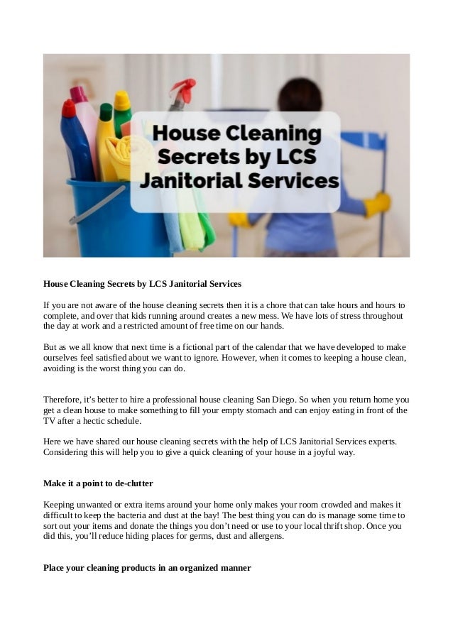 professional house cleaning products