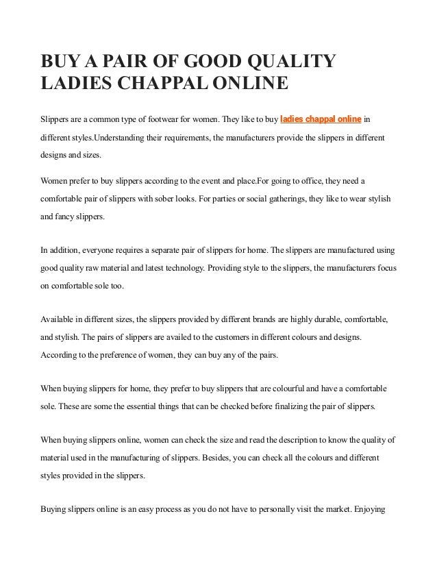 buy chappal online