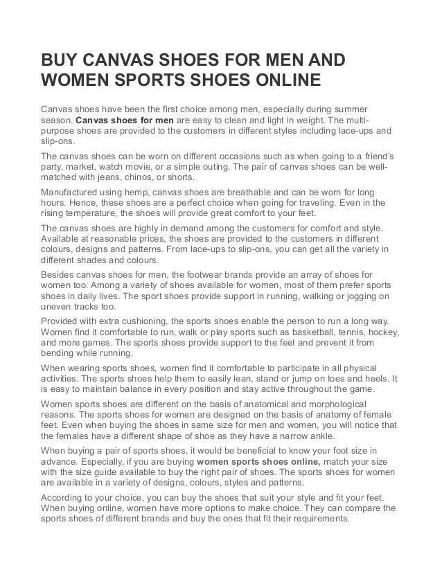 buy canvas shoes online