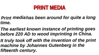 is print media dead