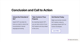 OpenAI GPT For Python Developers | PDF
