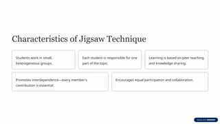 Effective Cooperative Learning with the Jigsaw Technique in Mathematics ...