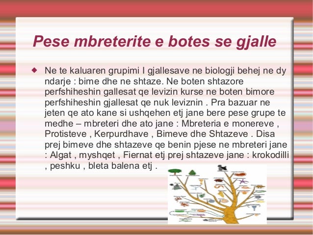 Klasifikimi I Gjallesave Ne Baza Shkencore