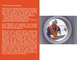 INSPECTION & TANK ENTRY | PDF