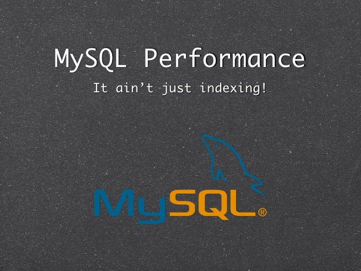 Mysql Performance Sydphp October 2011