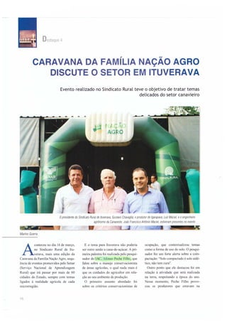 Caravana da família nação agro discute o setor em Itupeva