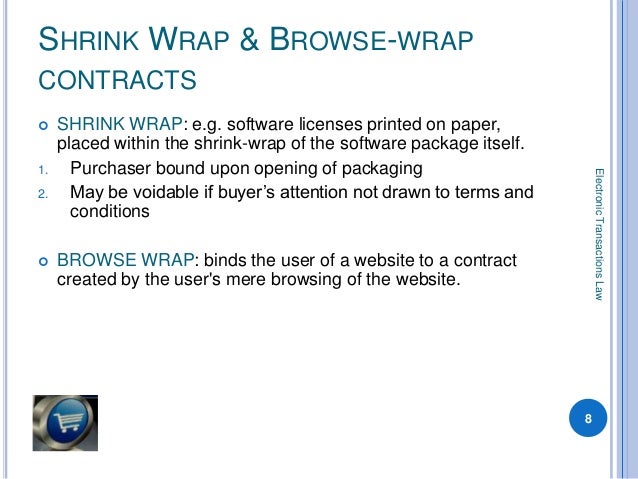license wrap shrink agreement sample Law 3: Lecture  Transactions contracts Electronic