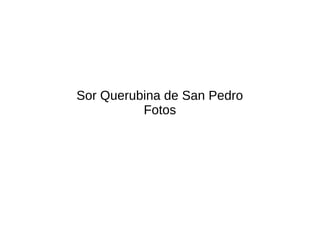 Sor Querubina de San Pedro
Fotos
 
