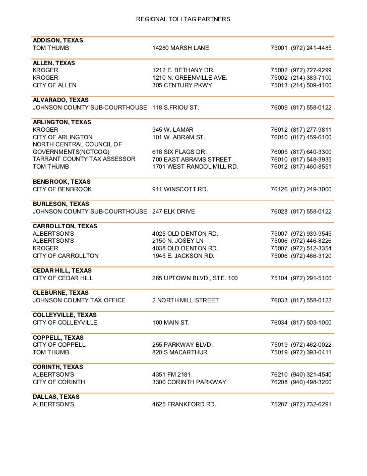 Dallas Toll Tag Partners