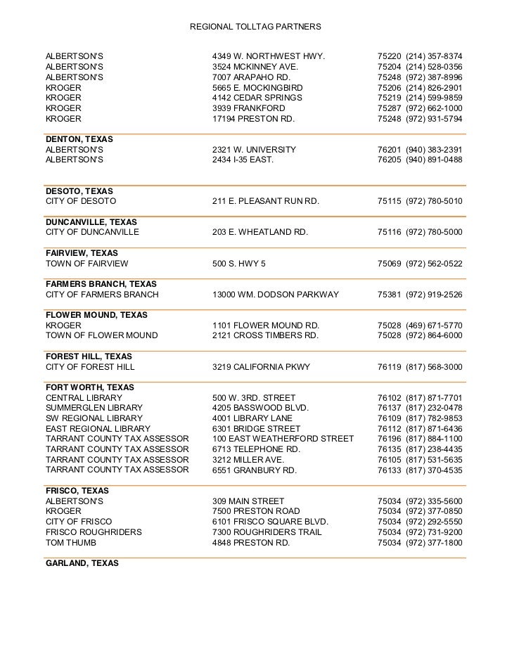Dallas Toll Tag Partners