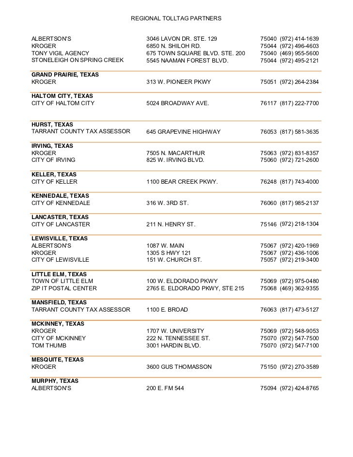 Dallas Toll Tag Partners