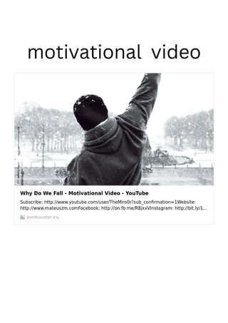 motivational video
 