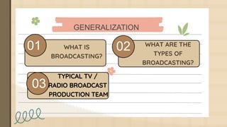 BROADCASTING | PPTX