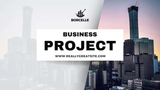 PROJECT
BORCELLE
BUSINESS
WWW.REALLYGREATSITE.COM
 