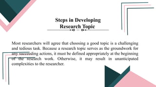 This research presents the Practical Research 2 of a Senior High ...