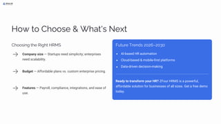 Top 10 HRMS Software in India 2026: Features, Pricing & Payroll ...