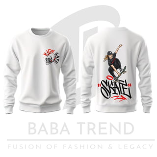 Baba Trend Back Print Sweatshirt