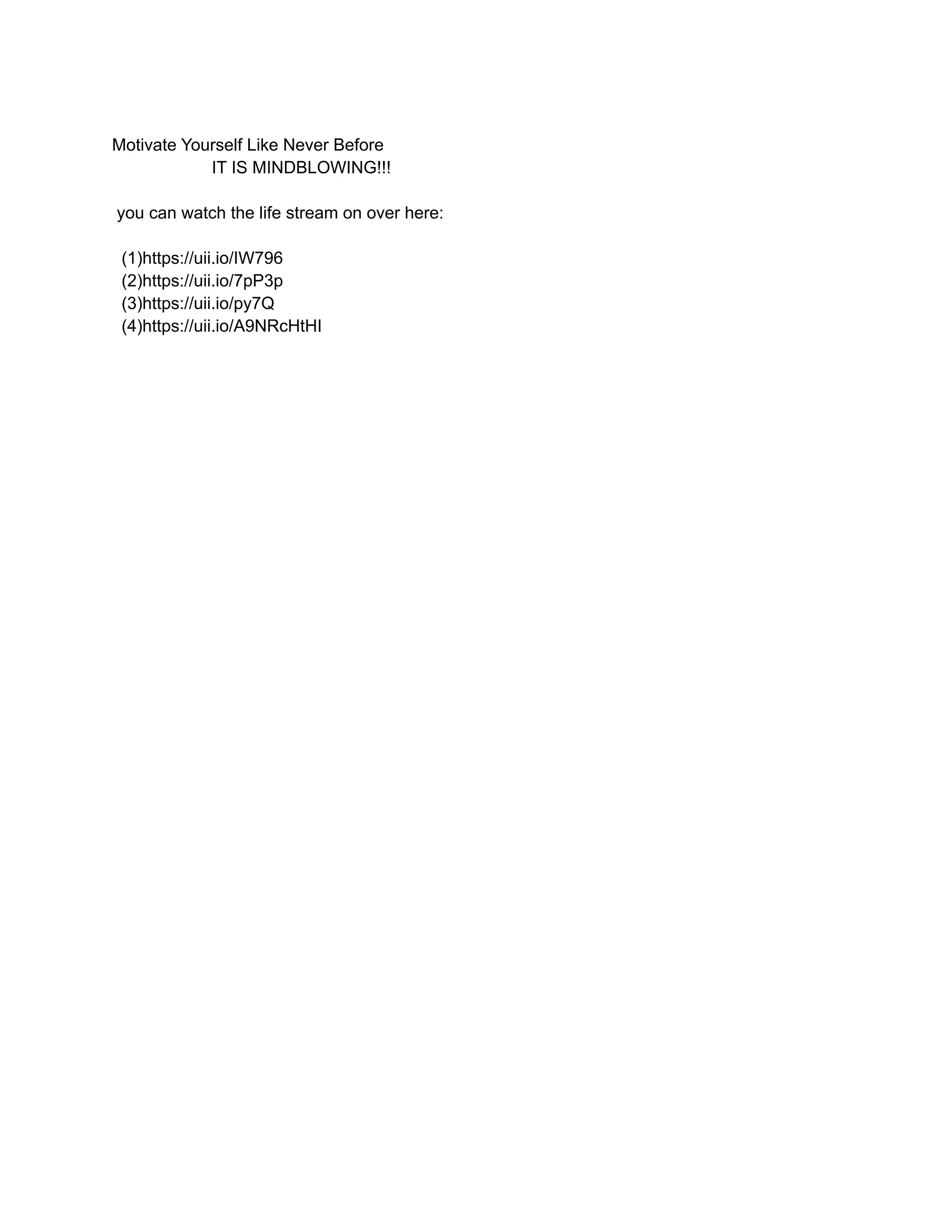 Motivational video PDF