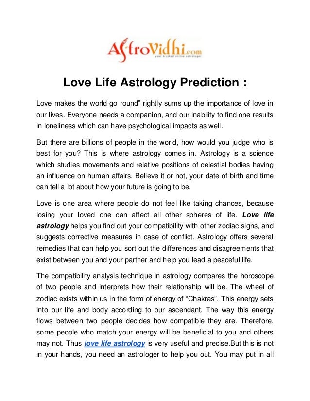Get Prediction about your Love Life