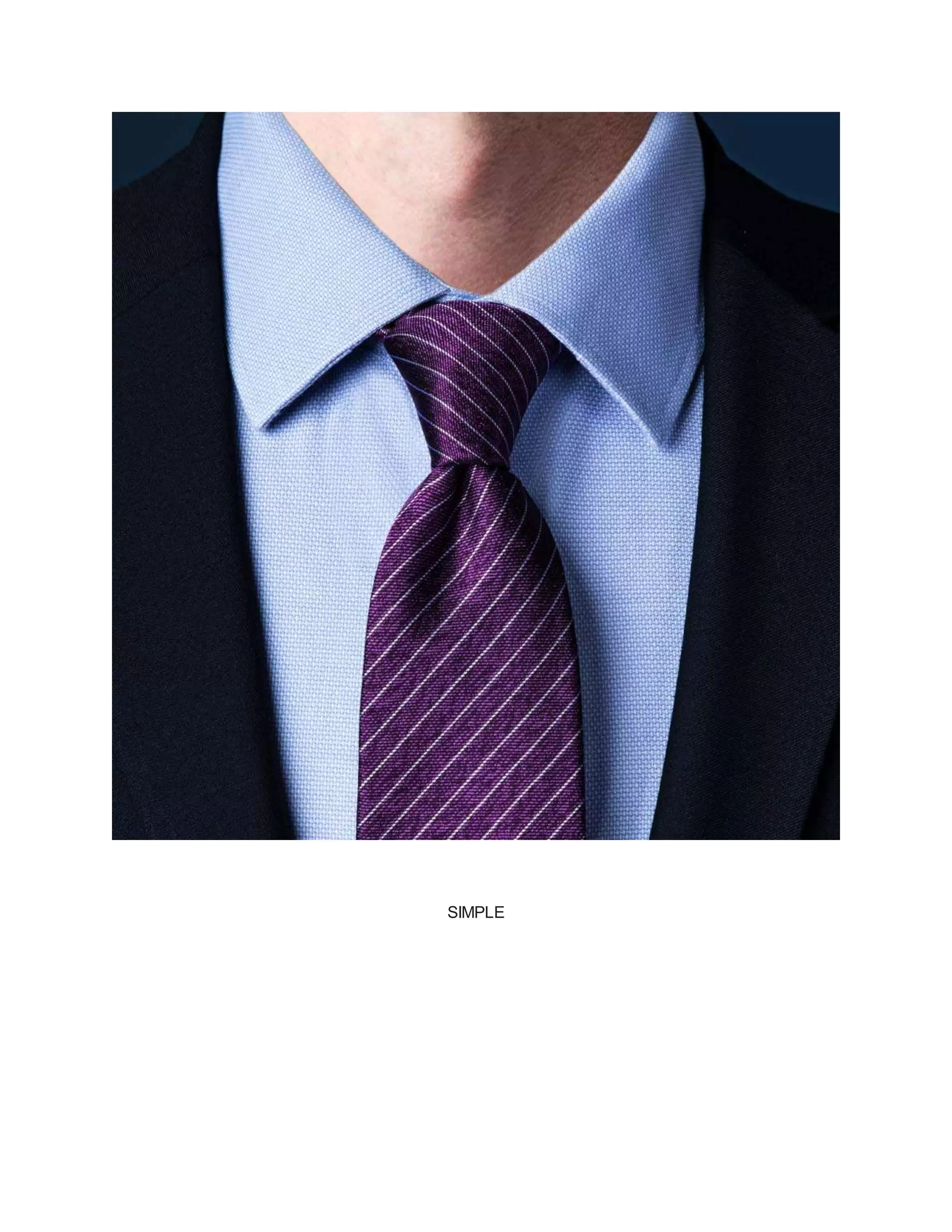 Image showcasing How to tie a simple tie knot | DOCX
