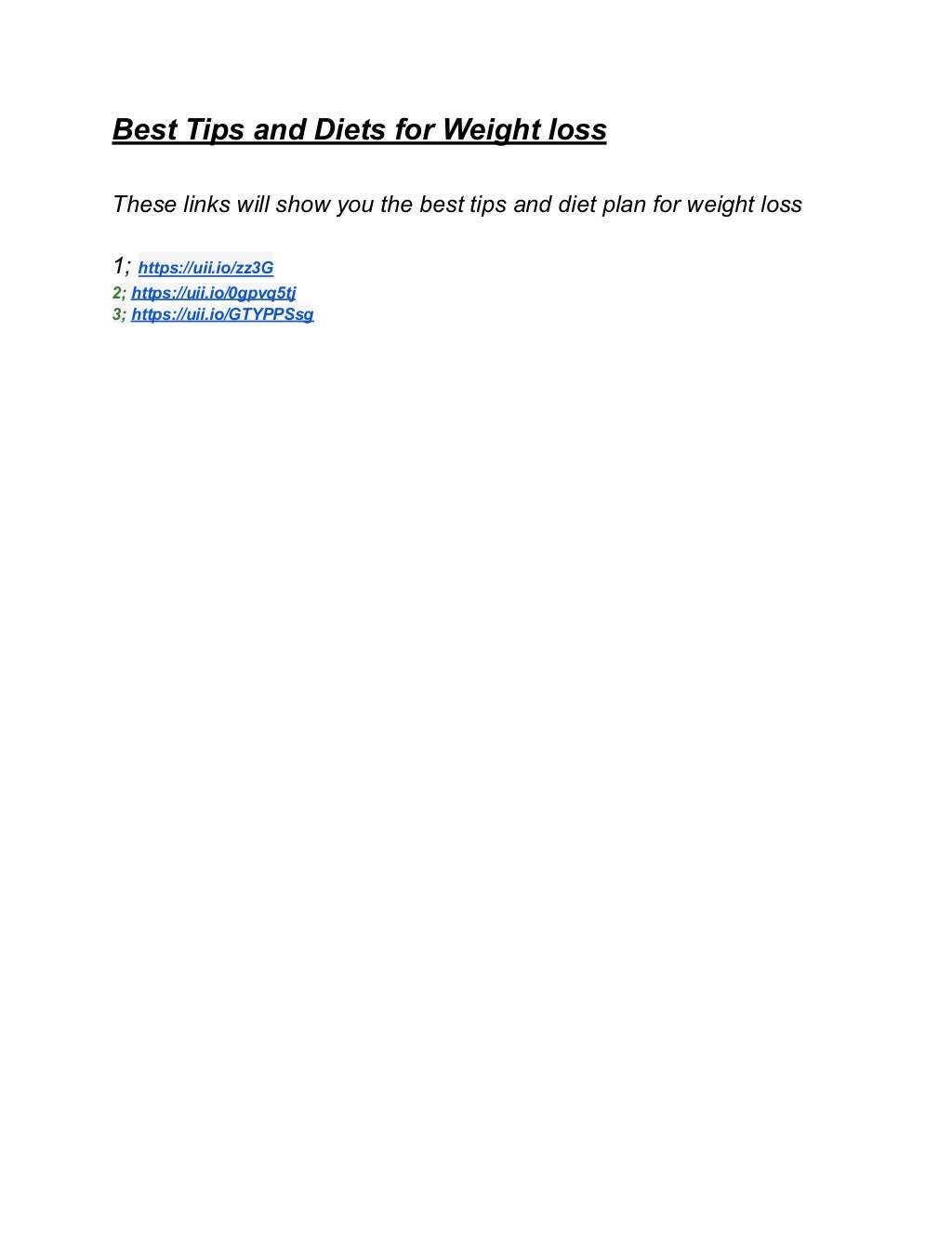 Best Tips And Diet Plan For Weight Loss