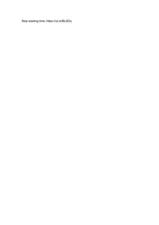 Stop wasting time PDF