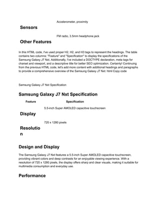 Samsung Galaxy J7 Nxt | PDF