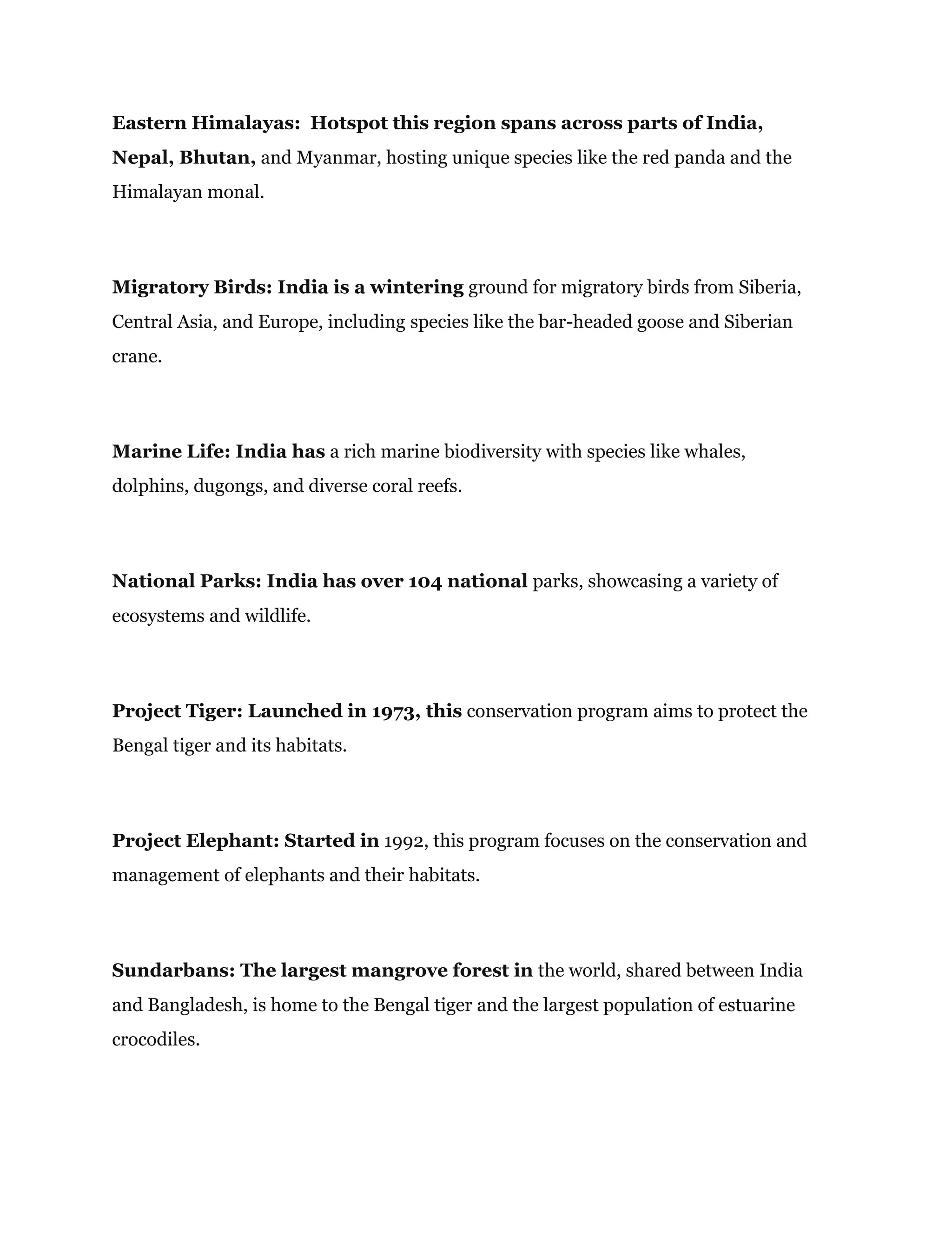 Wildlife in India is unique, but their safety | PDF