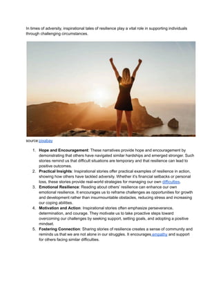 Unbreakable Spirit: Inspirational Journeys Through Tough Times | PDF