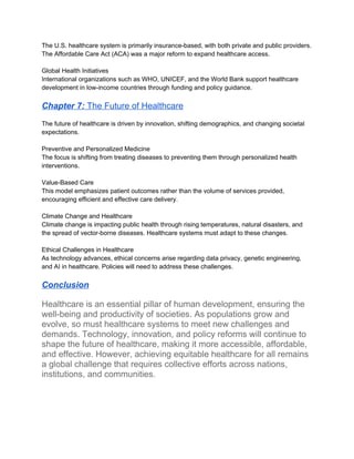 Healthcare: A Comprehensive Overview Introduction | DOCX