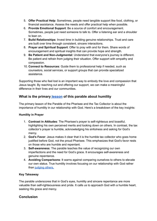 10 Parables of Jesus and Their Meanings... | PDF