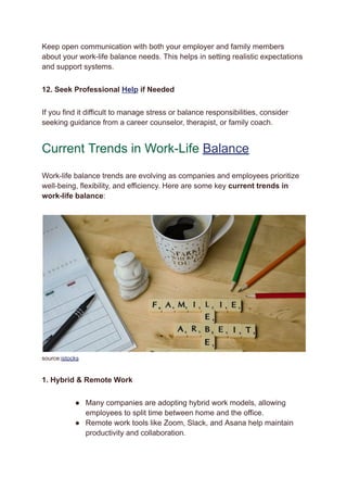 12 Powerful Ways to Balance Work and Family Life | PDF