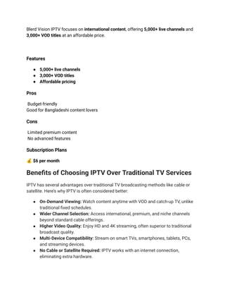 Best IPTV Providers 2025: Plans, Channels & 4k Quality | PDF