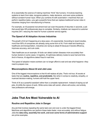 The Future of Work in the Age of AI: Jobs That Will Disappear and ...